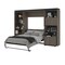 Bestar Orion 118W Full Murphy Bed with Shelving and Fold-Out Desk (119W), Bark Gray & Graphite 116866-000047 - alternate 9